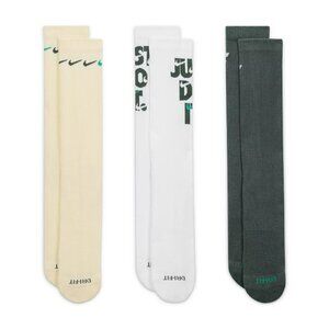Men's Nike 3-Pack Everyday Plus Cushioned Crew Socks